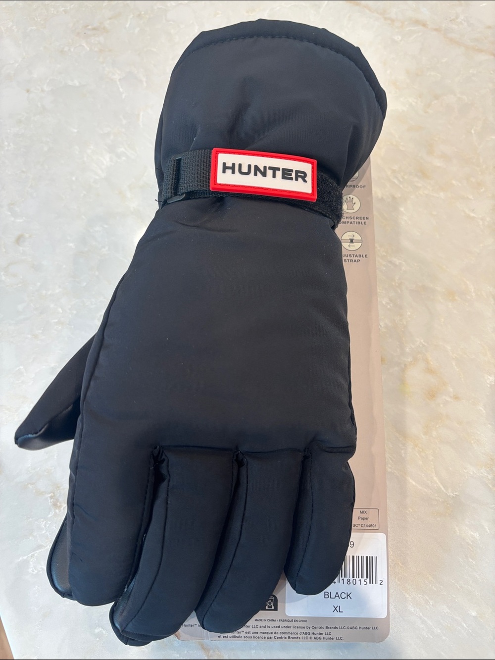 NWT Hunter Black Insulated Gloves- XL